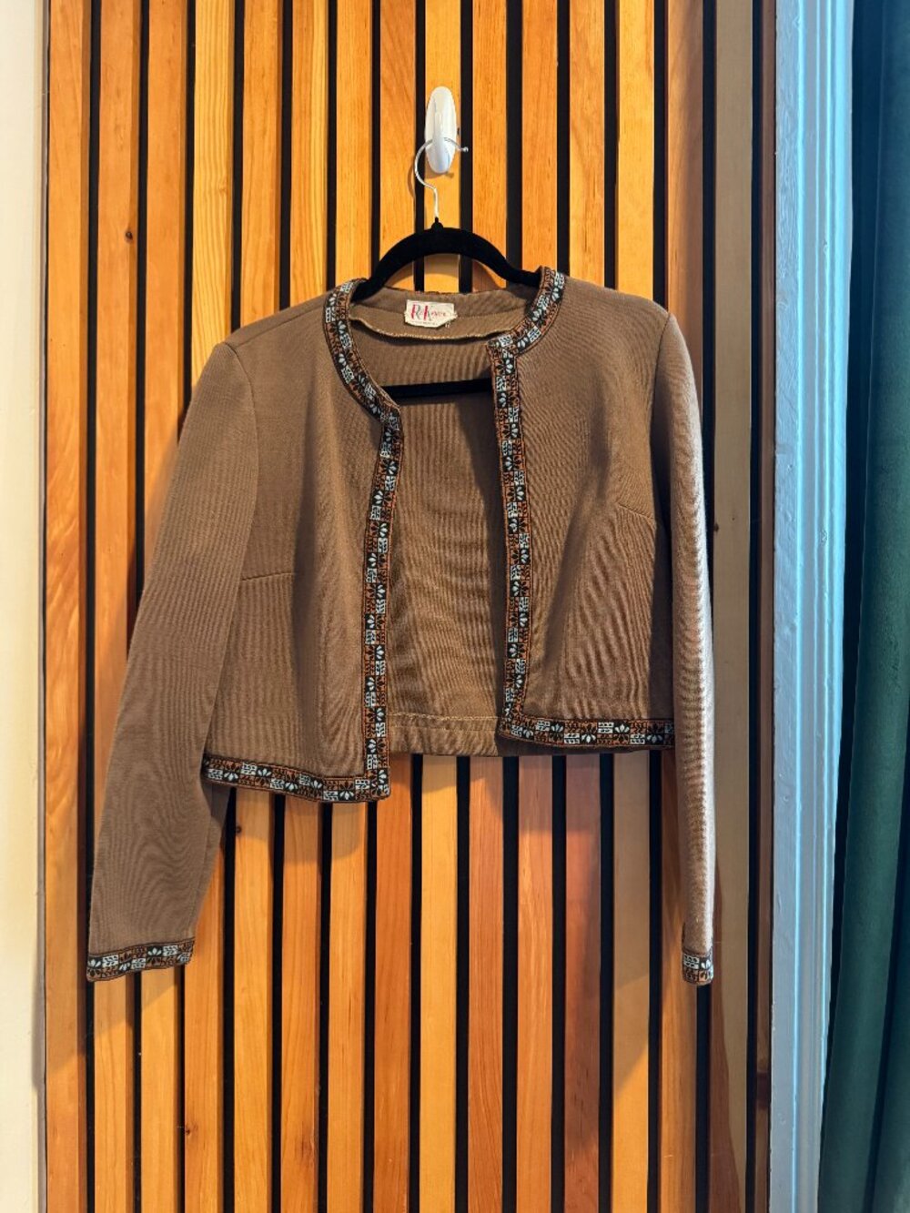 Vintage R&K Knits Floral Structured Jacket - Size 4 -